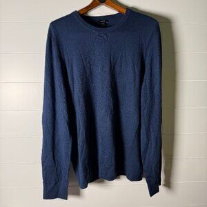 Express Lightweight Crewneck Sweater Navy Wool Blend Size XL- NWT